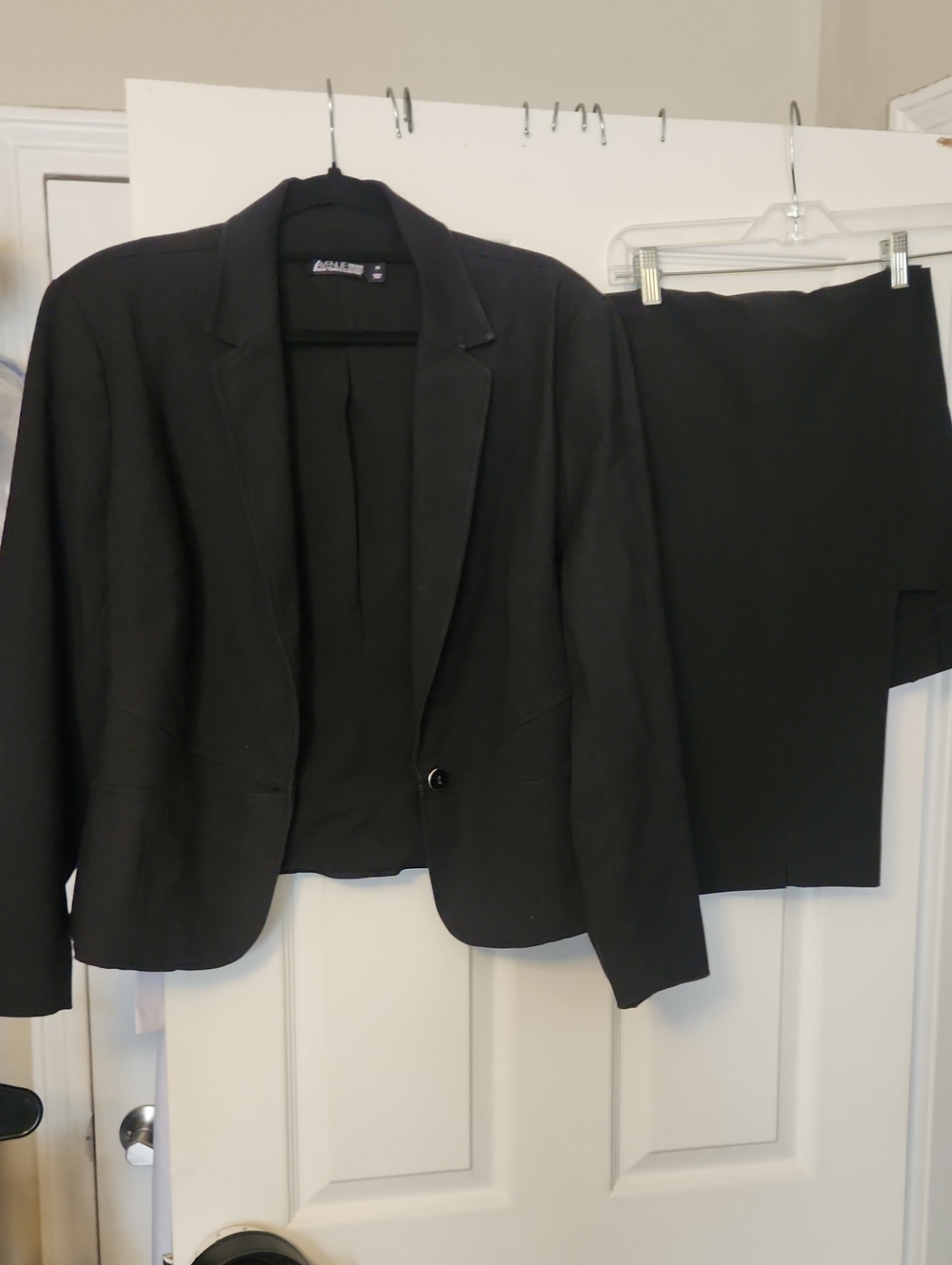 Ladies Black Blazer and Pant Set - Classic Professional Suit